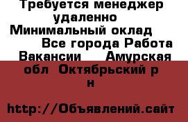 Требуется менеджер удаленно › Минимальный оклад ­ 15 000 - Все города Работа » Вакансии   . Амурская обл.,Октябрьский р-н